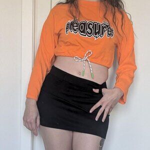 Pleasures orange longsleeve top